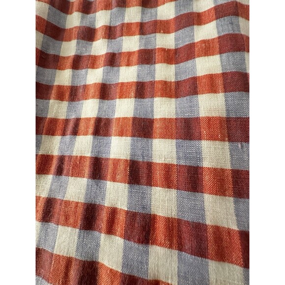 Tommy Bahama Linen‎ Blend Shirt Men L Plaid Gingham Short Sleeve Button Down Up - Picture 3 of 13